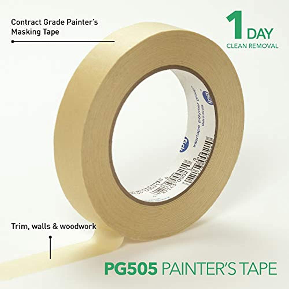 Intertape Polymer Group 1018294 0.94 in. x 60 Yard Beige Medium Strength Painters Tape - Pack of 9