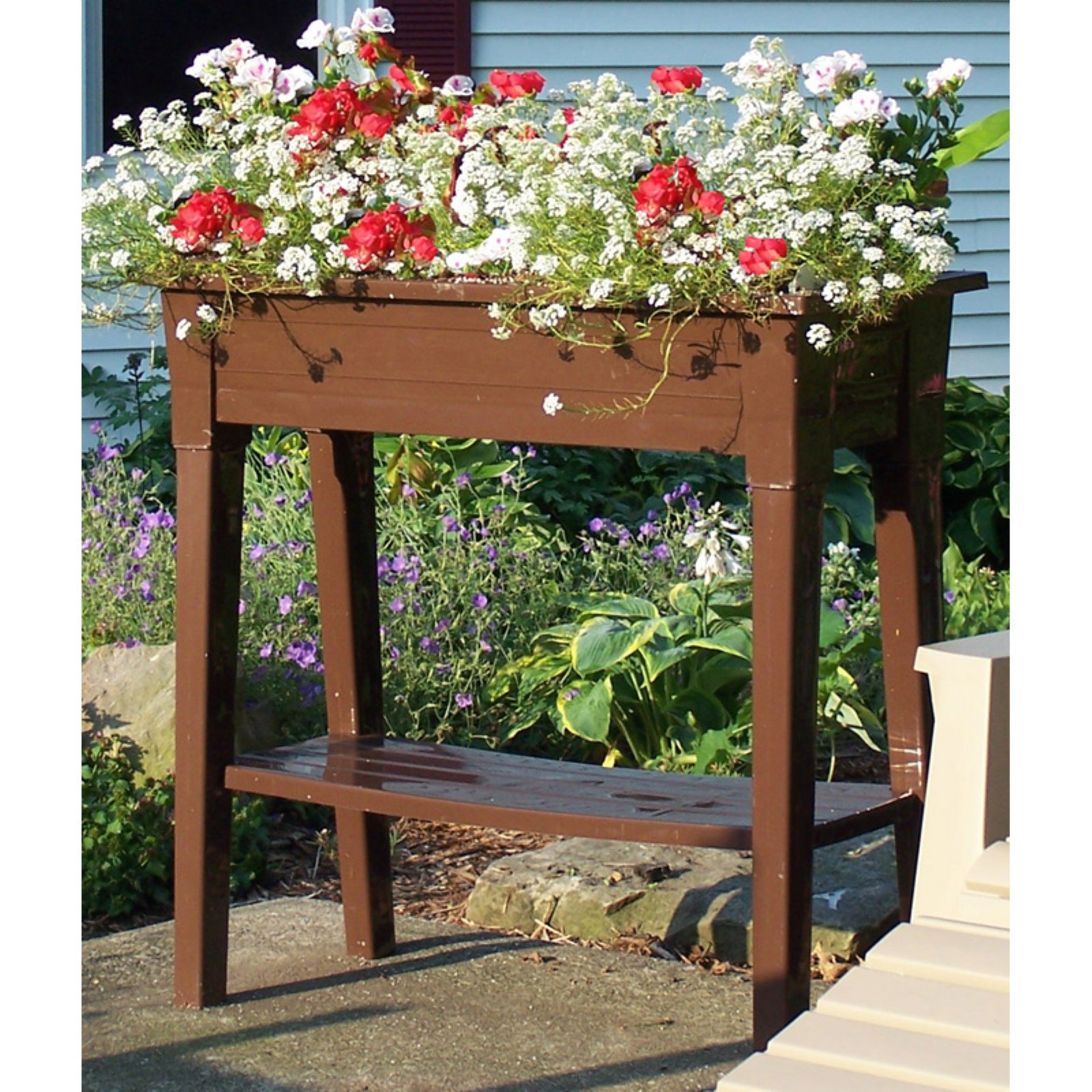 Adams Manufacturing Rectangle Resin Deluxe Garden Planter - 36 in.