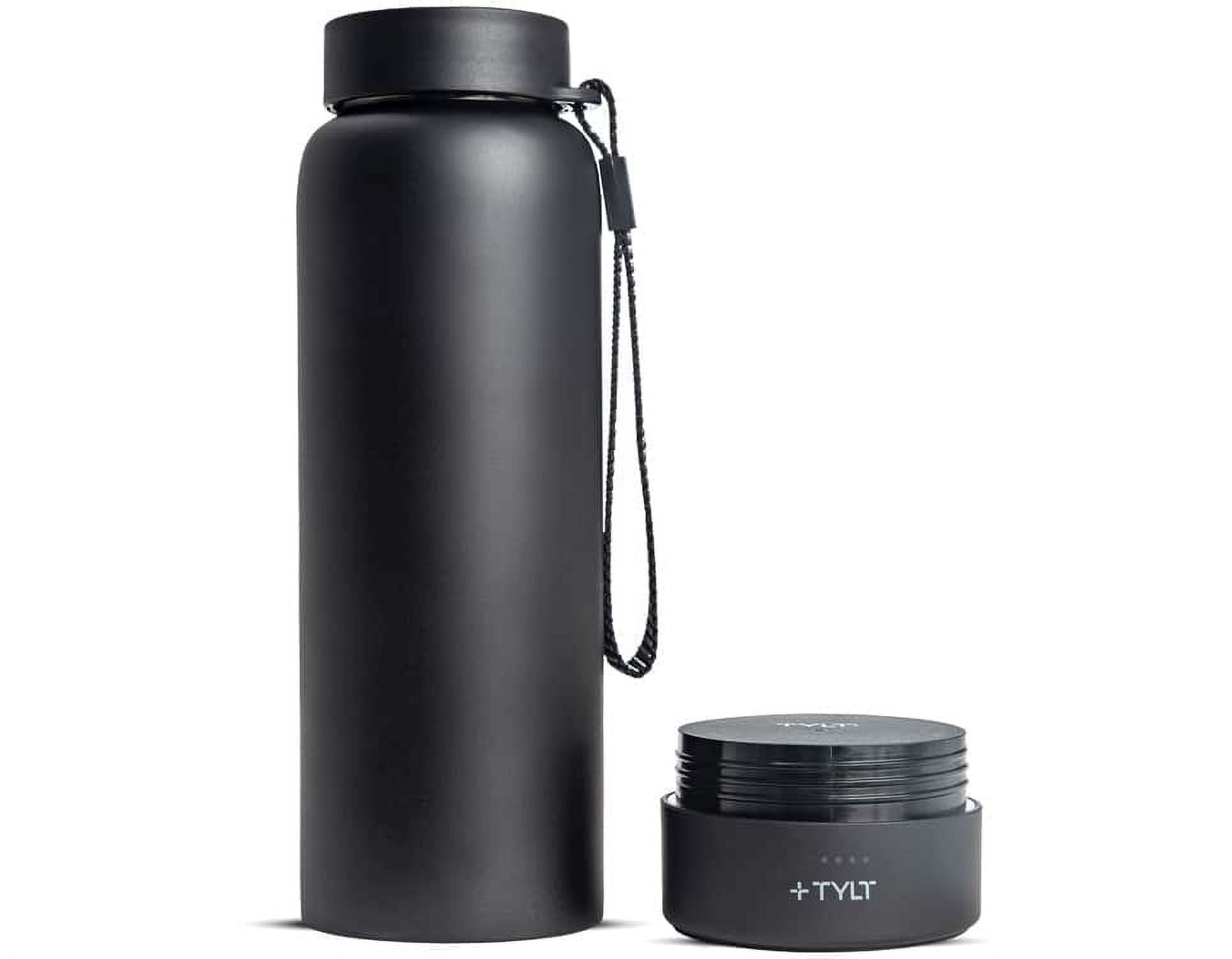 TYLT Power Bottle, Water Bottle with Portable Battery