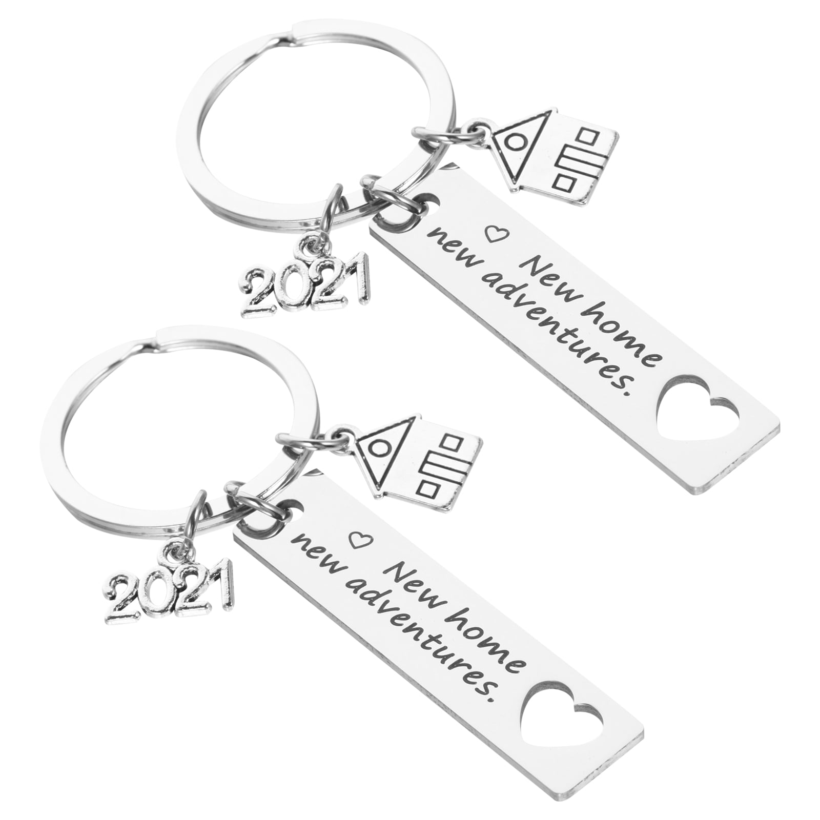 HONMEET 2-Pack Stylish House-Themed Keychains for Bag Cell Phone and Car Decoration Accessories