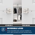 thumbnail image 3 of Poignée de Porte Mate Réversible Demi-Levier Factice Ne Se Retourne Pas Poignées de Porte Intérieures pour Porte de Garde-Robe Placard et Portes Françaises Poignée d'Armoire/poignées d'Armoire Déco Maison Moderne, 3 of 10
