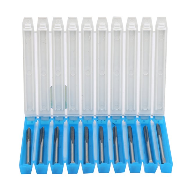 10pcs Droite Filetage HSS Haute Dureté Machine Taraudage Forets M3 x 0,5 H2