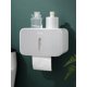 thumbnail image 1 of Simple Style Tissue Box Wall Mounted Waterproof Toilet Paper Holder, No Nails & Drilling Needed, 1 of 5
