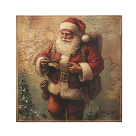 

Napkin Satin Napkin 20*20Inchx1 Kitchen Towel Dinner Plate Towel Decorative Towel Napkin Tea Towel Suitable For Kitchen Table Backpack Santa Claus