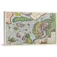 thumbnail image 1 of ARTCANVAS Septentrionalium Regionum Descrip 1595 Canvas Art Print by Abraham Ortelius - Size: 12" x 8" (0.75" Deep), 1 of 9
