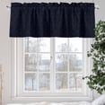 thumbnail image 6 of Abstrac Plant Valances for Windows Black Blue Flower Ethnic Style Valance Curtains Rod Pocket Bathroom Small Window Treatments for Kitchen Living Room Bedroom, 54"x18", 6 of 7