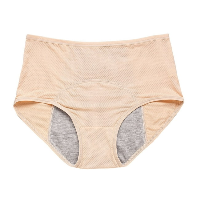Sonducket Calzoncillos de diseño Simple para mujer, ropa interior reutilizable de Color sólido para viaje de negocios para niñas, bragas Ropa interior Albaricoque METRO