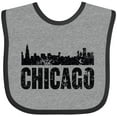 thumbnail image 3 of Inktastic Chicago Skyline Grunge Boys or Girls Baby Bib, 3 of 4