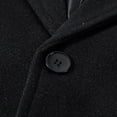 thumbnail image 4 of Fgnfyis Mens Winter Coat Winter Large Size Wool Blend Coat Loose Fit Mid Length Overcoat Anorak for Casual Wear Jacket for Men Black XXXL, 4 of 5