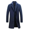 thumbnail image 1 of Abrigo clásico de lana para hombre, talla grande, cálido, de invierno, con una sola botonadura, largo, informal, ajustado, s202412241053, 1 of 3