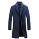 thumbnail image 1 of Abrigo clásico de lana para hombre, talla grande, cálido, de invierno, con una sola botonadura, largo, informal, ajustado, s202412241053, 1 of 3