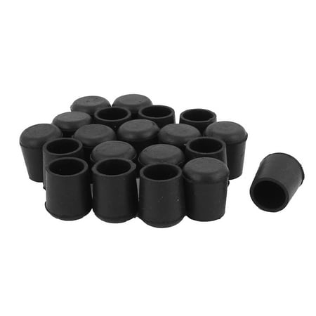 Unique Bedroom Chairs Unique Bargains 20 Pcs Antislip Rubber Round 20mm Dia Chair Foot Cover Table Furniture Leg Protector Black ()