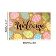 thumbnail image 3 of EGNMCR Easter Outdoor Entrance Doormat Easter Decorative Mat Easter Egg Rug Welcome Mat Absorbent Doormat Thickened Silicone Non-Slide For Spring Decor Home Entryway Polyester holiday carpet, 3 of 6