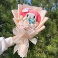 thumbnail image 3 of Cartoon Hellokitty Cat With Artificial Flowers Plush Doll Toy bridal bouquet Flower Bouquet Valentine Christmas Graduation Gifts, 3 of 5