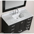 thumbnail image 3 of Design Element London 48" Single Sink Bathroom Vanity Set in Espresso with Carrara Marble Top, 3 of 5