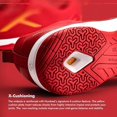 thumbnail image 5 of HUNDRED Infinity Pro Mens Badminton Sports Shoes (Non Marking) | Red-Gold | 7US/6UK/40EU | For Table Tennis,Volleyball,Basketball & Indoor Sports| Lightweight, Durable & X-Cushion | Paddle Pickle, 5 of 7