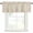 Beige, Brown, variant on Navy Blue Gingham Rod Pocket Curtain Valance, Modern Minimalist Geometric Plaid Farmhouse Window Valance for Living Room, Bedroom, Kitchen 42"W x 12"L