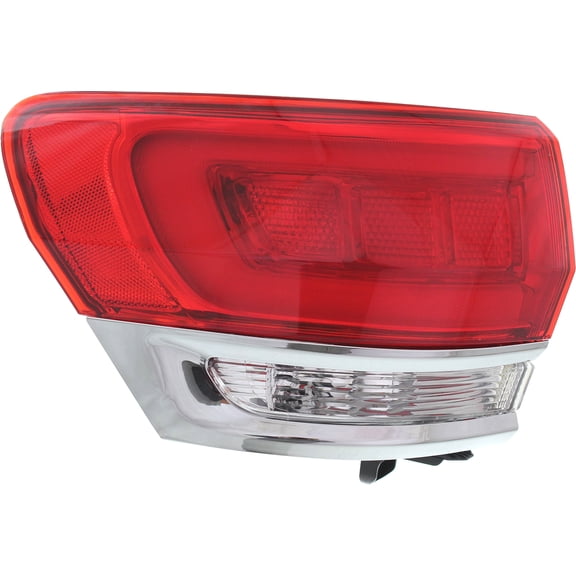 Tail Light Compatible With 2014-2020 Jeep Grand Cherokee Left Driver Side, Outer With bulb(s)