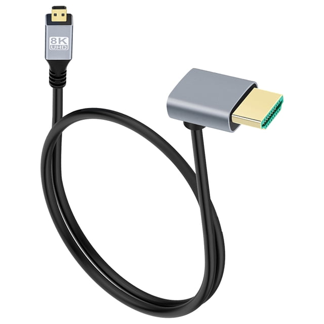 0,5/1/2M 8K 60Hz Micro HDMI Compatible con Cable Compatible con HDMI útil portátil