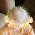 thumbnail image 2 of Corona floral para el pelo, ligera, corona de flores para vestido de Púrpura, 2 of 8