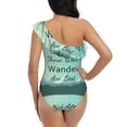 thumbnail image 5 of Haiem Not All Those Who Wander Are Lost1 Women's One Piece Swimsuits Tummy Control One Shoulder Bathing Suits Ruffle Swimwear-X-Large, 5 of 8