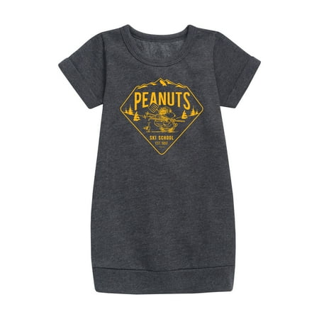 

Peanuts - Ski School - Toddler & Youth Girls Fleece Dress