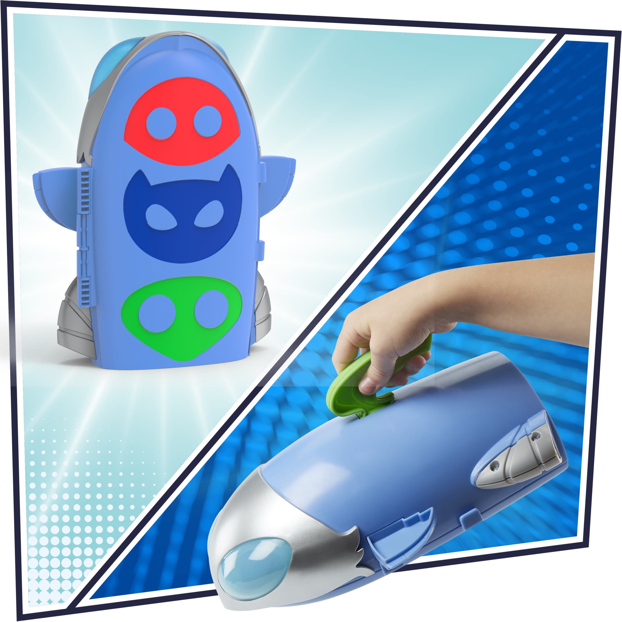 PJ Masks, Navicella Pigiapirati del Cielo, Giocattolo per età Prescolare, Playset Veicolo con 2