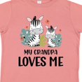 thumbnail image 4 of Inktastic Zebra My Grandpa Loves Me Boys or Girls Toddler T-Shirt, 4 of 5