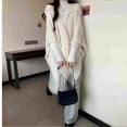 thumbnail image 3 of MEICHEN Shawl Wraps for Women, Ladies' Hooded Cape with Fringed Crochet Poncho Knitting Patterns for Women, Fall Winter Fashion Accessories, 3 of 8
