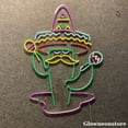 thumbnail image 3 of Glowneon Cactus Sombrero Neon Sign, Cactus Sombrero Led Sign, Cactus Mexican Wall Art, Mexico Shop, 3 of 4