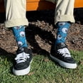 thumbnail image 4 of Jimbo Eye Blue Crew Socks, 4 of 6