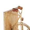 thumbnail image 5 of DecMode 6" Bike Gold Metal Bookends with Wood Accents (Set of 2), 5 of 14