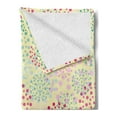 thumbnail image 2 of Abstract Soft Flannel Fleece Blanket, Little Flower Shaped Dots Creative Circles in Various Colors Happiness Art Design, Cozy Plush for Indoor and Outdoor Use, 50" x 60", Multicolor, by Ambesonne, 2 of 5