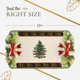thumbnail image 7 of Spode Christmas Tree Figural Tartan Tray, 12-Inch Festive Serving Tray with Tartan Border, Christmas Serving Tray - Fine Earthenware - Holiday Tableware for Desserts, Appetizers, Snacks, 7 of 7