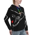 thumbnail image 2 of Yiaed French Bulldog Print Womens Casual Hoodies Crew Neck Long Sleeve Sweatshirts With Pocket Pullover Tops Women's Hooded Sweatshirt-XX-Large, 2 of 5