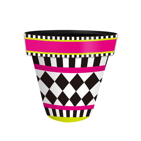 Briarwood Lane Neon Checkerboard Small Planter