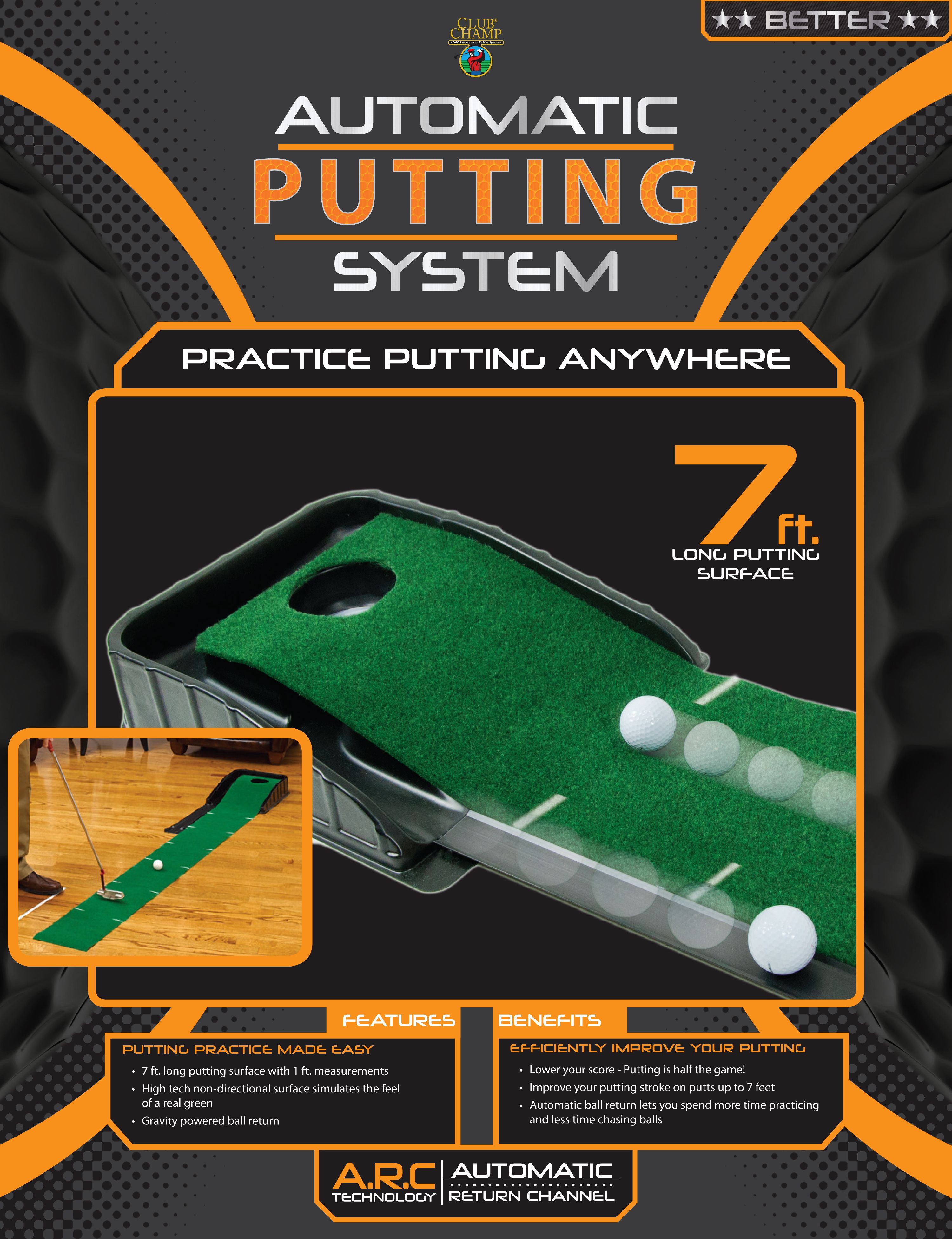 Golf, Gifts, & Gallery Auto Ball Return Putting System - image 4 of 5
