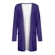 thumbnail image 4 of ICHUANYI Clearance Women's Color Long Sleeve Casual Tops Blouse With Pocket Cardigan(Purple, L) ICHUANYI WER2023081003189, 4 of 5