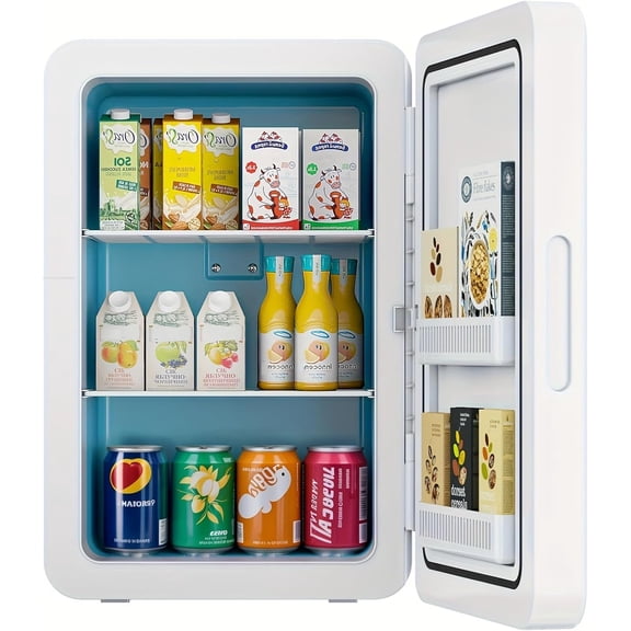 22L/30 Cans Mini Fridge for Bedroom, Portable Cooler & Warmer for Food, Drinks, Medicine