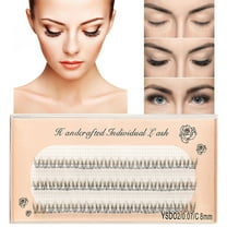 Siquannn Kd111 25mm Lashes False Eyelashes Natural Short Comfortable Pads Small Lashes Extensions Lashes 30 Pairs Cluster Glue D Curl Extensions Clusters Self False Lashes Rhinestone