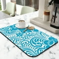 thumbnail image 2 of Super Absorbent Diatom Mud Coffee Drying Mat, Extra Large 19.5x12in Elegant Decorative Pattern, Excellent for Dish Draining, Reusable, Coffee Mat Washable & Great Kitchen, 2 of 7