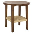 thumbnail image 6 of Safavieh Rakoma 1 Shelf Traditional Wood Frame Round End Table, Walnut, 6 of 8