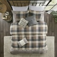 thumbnail image 5 of Bedding Sets 7 Piece Herringbone Comforter Set Neutral Cal King,Bed Sets, 5 of 13