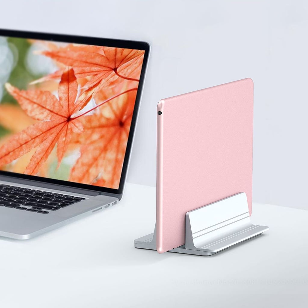 Space Saving Vertical Desk Stand Holder Foldable Desktop Notebook Dock DIY for Laptop Tablet Smartphone up to 35mm