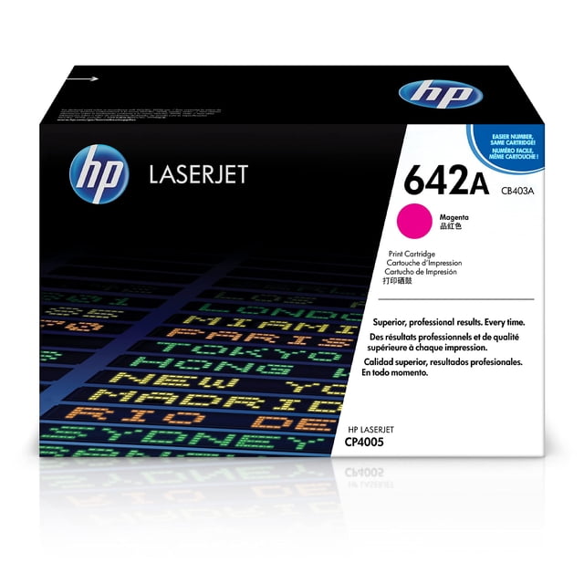 Cartucho de tóner HP 642A Magenta para LaserJet CP4005