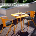 thumbnail image 5 of Tromlycs Outdoor Chair Cushions Set of 4 Patio Cushions for Outdoor Furniture Waterproof 19x19 Inch U Shaped Seat Ding Pads with Ties, Dark Grey, 5 of 6