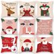 thumbnail image 3 of Funda de cojín de Feliz Navidad para decoración del hogar, adornos navideños de Papá Noel y alce, Año Nuevo 2022, 2023, 3 of 4