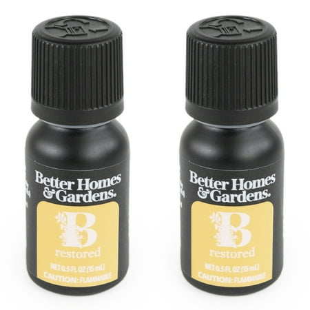 Better Homes & Gardens 100% Pure Essential Oil: B Restored, 15mL, 2-Pack