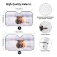 thumbnail image 3 of Disketp Windshield Sun Shade, Car Sun Shade For Front Window Highland Cow Sunshades Sun Visor Protector Blocks Uv Rays Foldable, 3 of 9