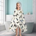 thumbnail image 6 of Cute Animal Dogs Hooded Bath Towel，60"x35" for Ages 3 To 12 Kids, Quick Dry Lightweight Soft Microfiber Hood Beach Towel Cover Up for Kids, 6 of 7